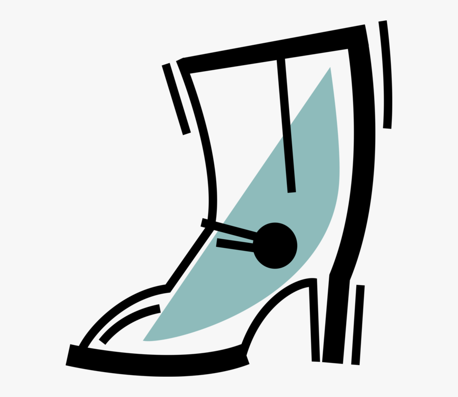 Vector Illustration Of Fashion Footwear High-heeled, Transparent Clipart