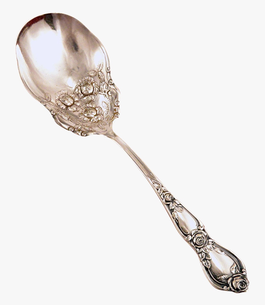 Large Berry Casserole Spoon Antique R C - Fork Antique Transparent, Transparent Clipart