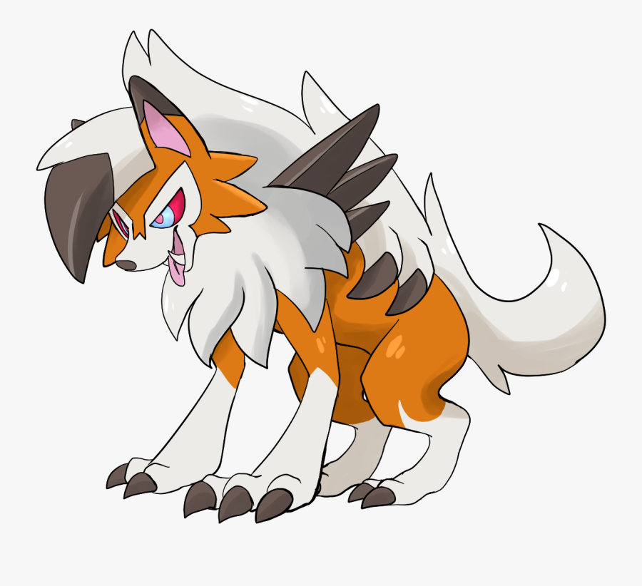 Fixed Dusk Lycanroc- Now Its Not Just A Midday That - Lycanroc Dusk Form Redesign, Transparent Clipart