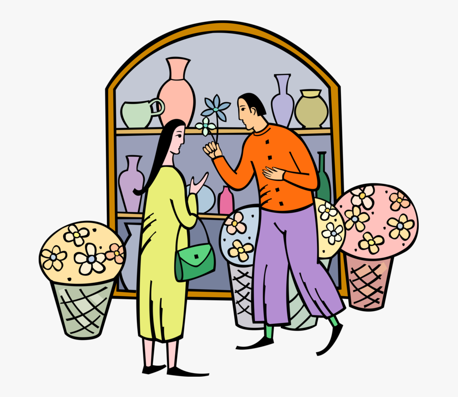 Vector Illustration Of Retail Florist Flower Shop Store - Florist Shop Png Clipart, Transparent Clipart