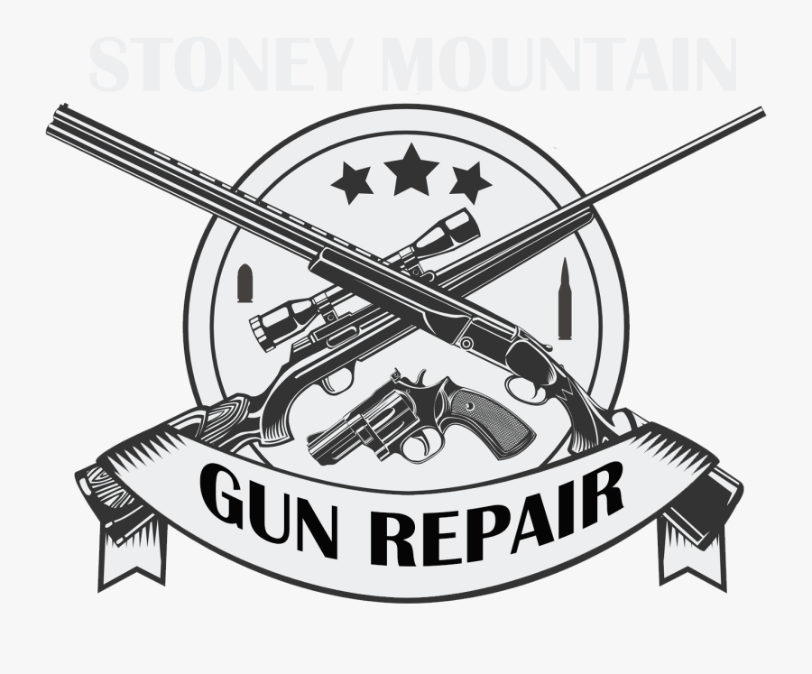 Guns Repair Logo, Transparent Clipart