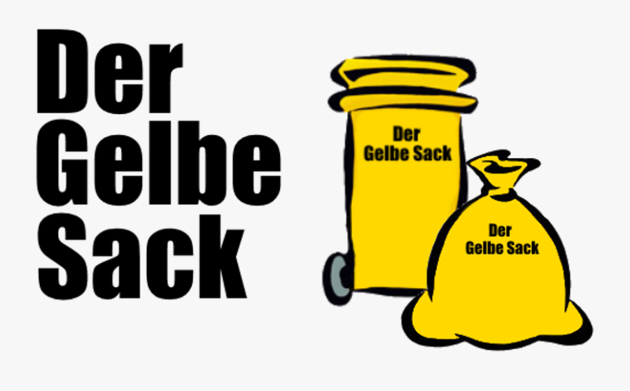 Gelber Sack Clipart - Gelber Sack Gelbe Tonne, Transparent Clipart