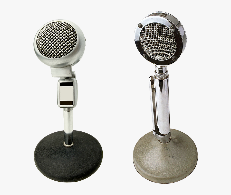 Microphones, Radio, Sound, Reportage - Microphone, Transparent Clipart