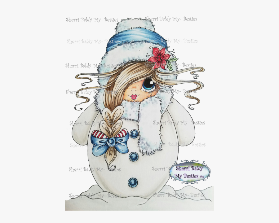Snowman And Snowgirl, Transparent Clipart