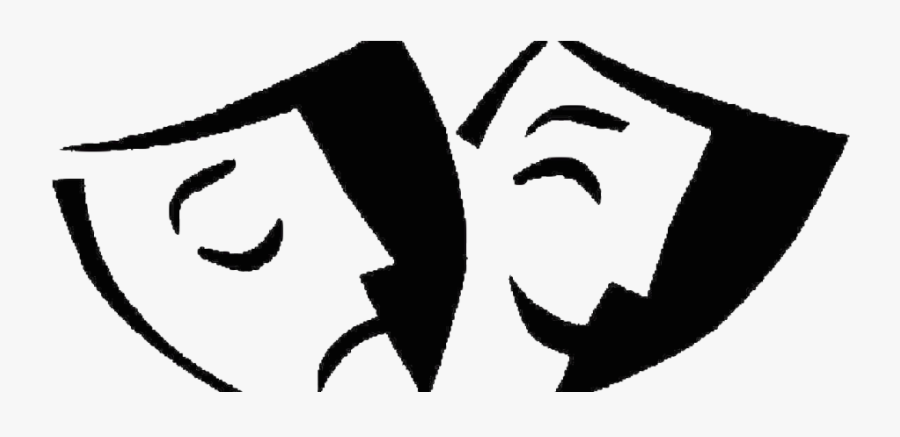 Musical Theatre Drama Mask - Drama Masks, Transparent Clipart