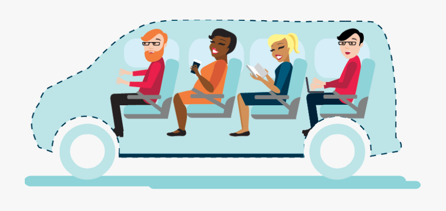 Tripshot-vanpool - Cartoon, Transparent Clipart