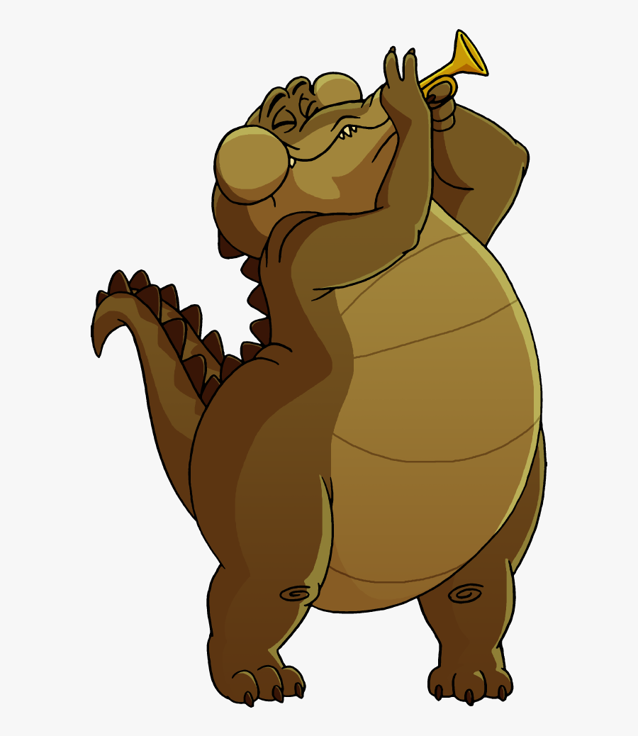 Louis The Playing Trumpet - Alligator Playing Trumpet, Transparent Clipart