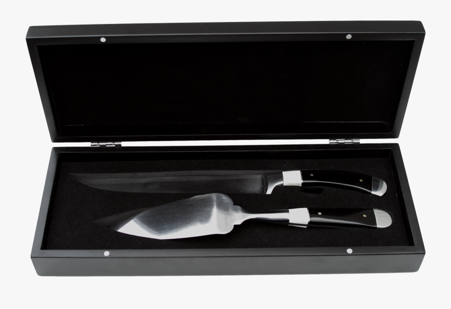 Transparent Butcher Knife Clipart Black And White - Knife, Transparent Clipart