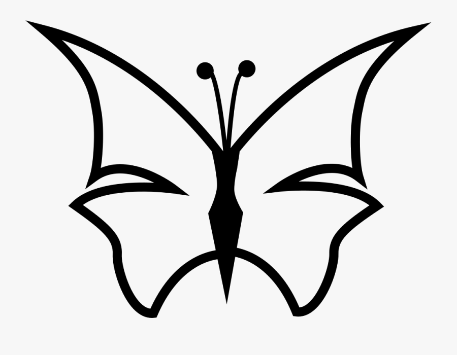 Butterfly Insect Clip Art Papillon Dog Image - Svg Butterfly Outline, Transparent Clipart