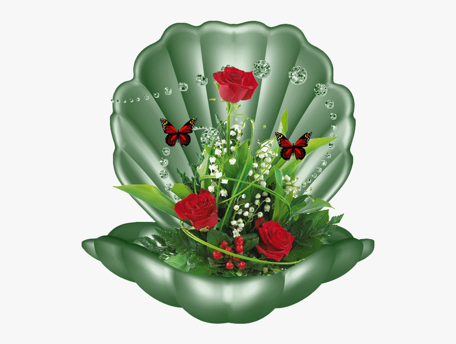 Com Femmes Papillon Fleur Gifs, Transparent Clipart