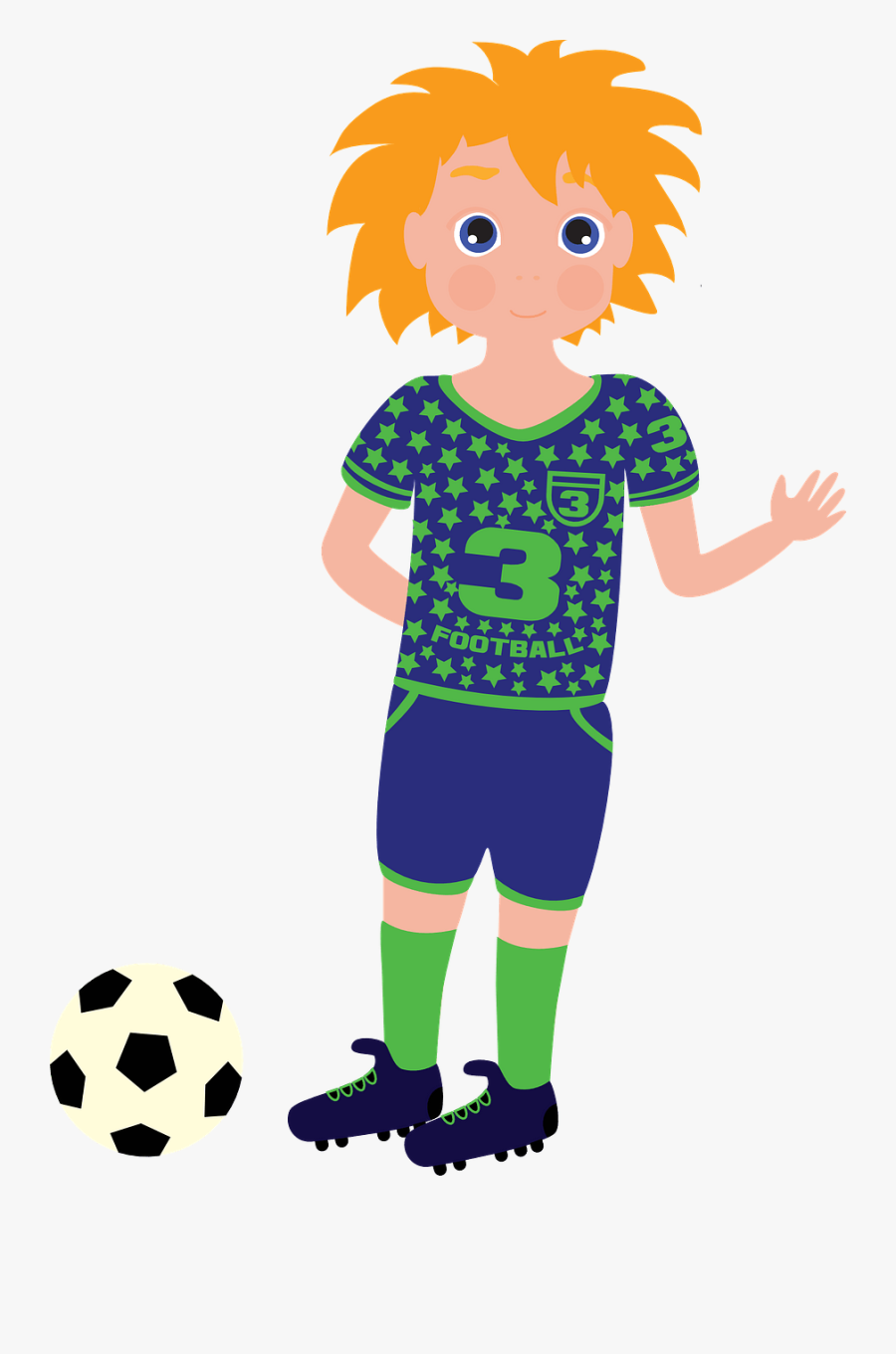 Niño Futbolista Png, Transparent Clipart