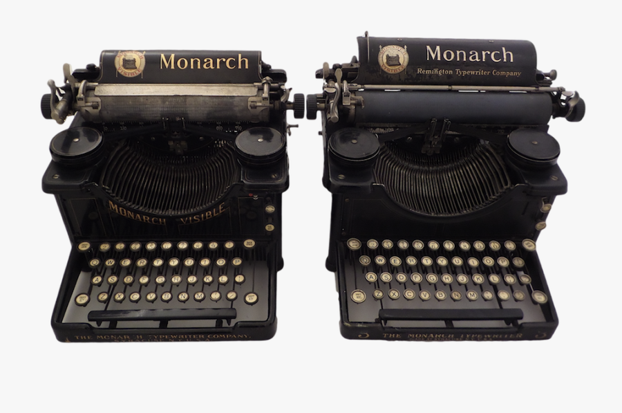 Monarch Typewriter, Transparent Clipart