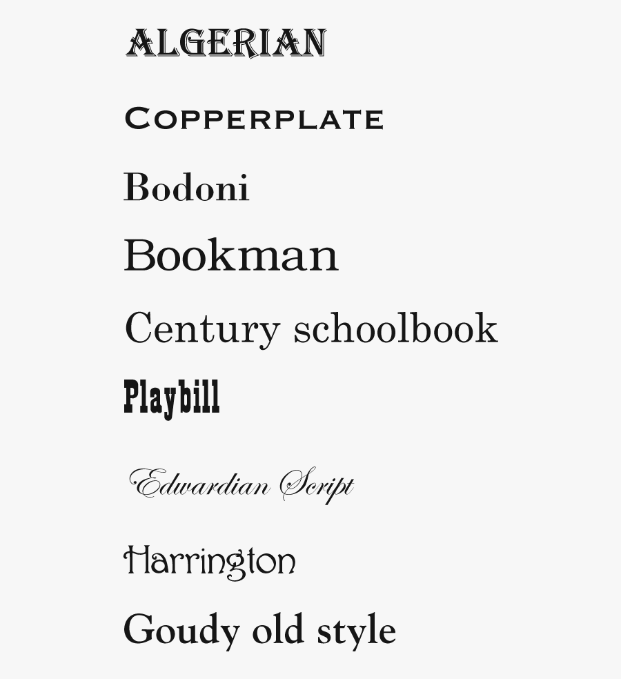 Free Microsoft Word Fonts - Aesthetic Fonts On Word, Transparent Clipart