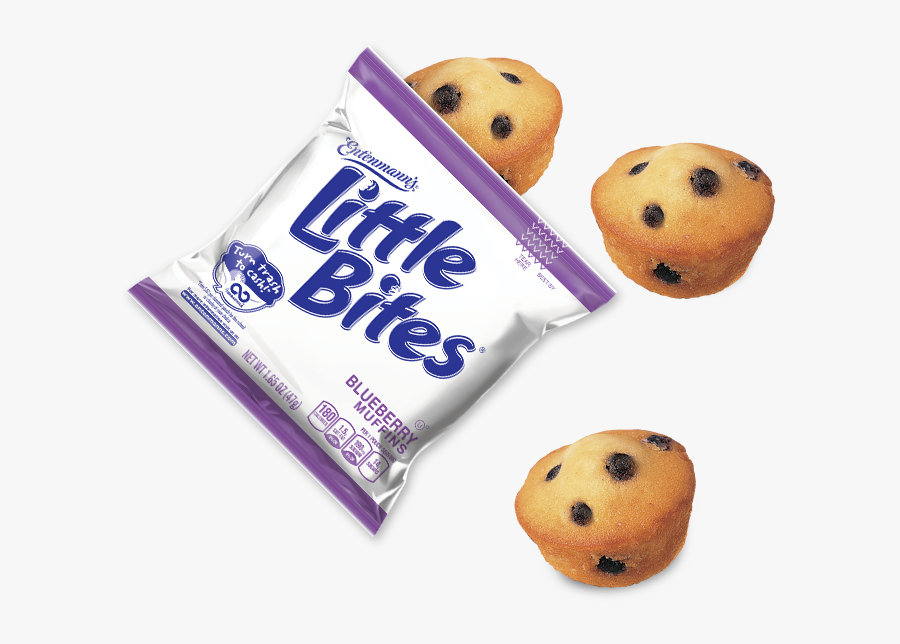Little Bites Blueberry Pouch With Muffins - Baking, Transparent Clipart
