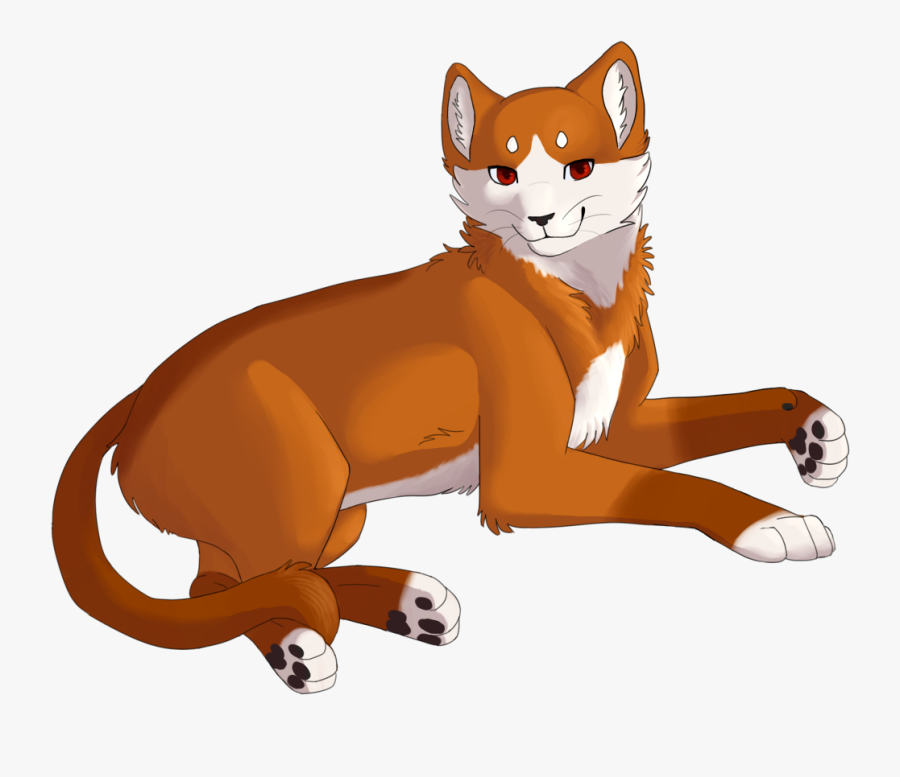 Warrior Cats Laying Down , Transparent Cartoons - Warrior Cats Laying Down, Transparent Clipart