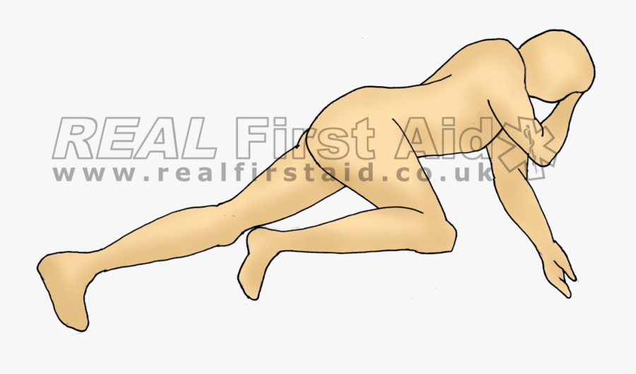Drawing Position Lying - Lateral Head Down Position, Transparent Clipart