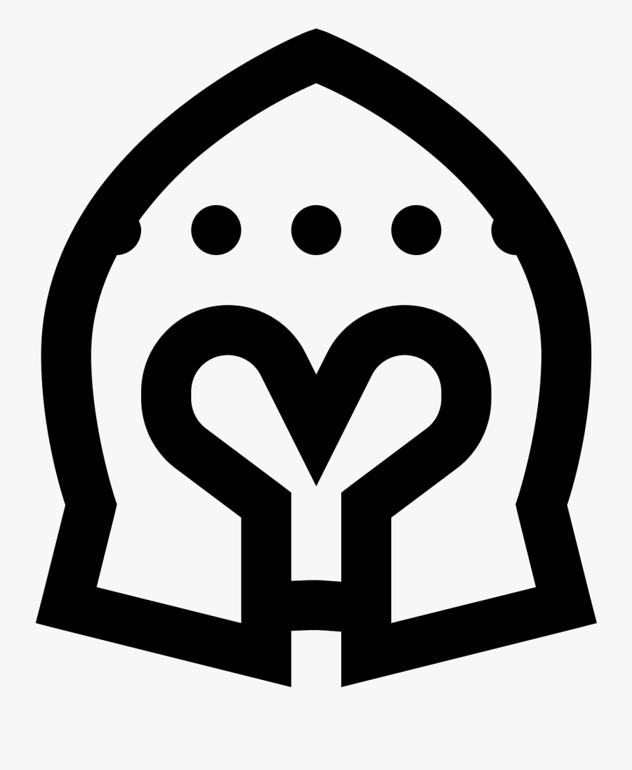 Spartan Helmet Icon, Transparent Clipart
