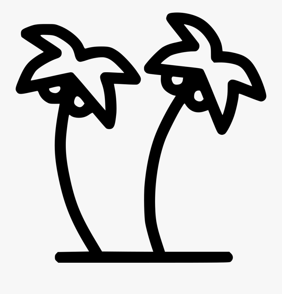 Coconut Trees Plantation Beach Comments, Transparent Clipart