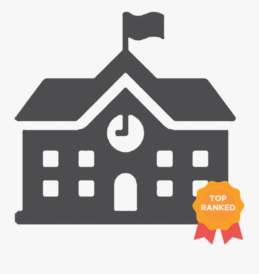 Top Ranked School Png - School Symbol On Map, Transparent Clipart