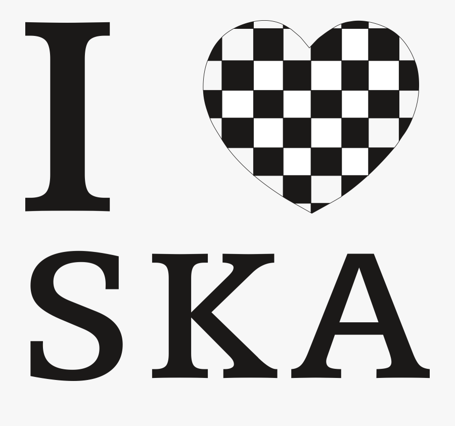 Clip Art I Love Big Image - Music Ska, Transparent Clipart