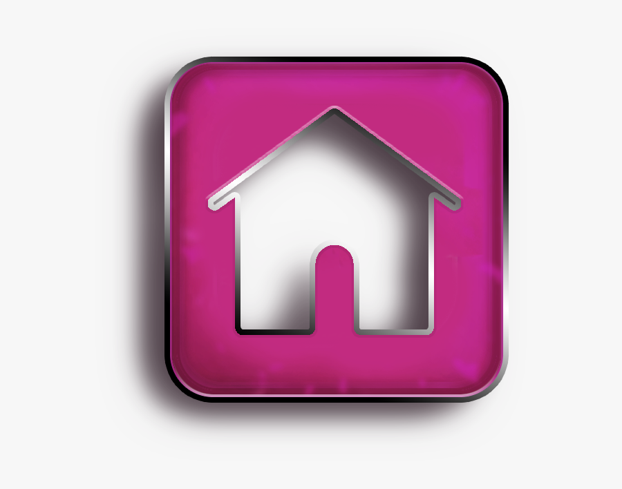 Transparent Pink Subscribe Button Png - Pink Home Button Png, Transparent Clipart