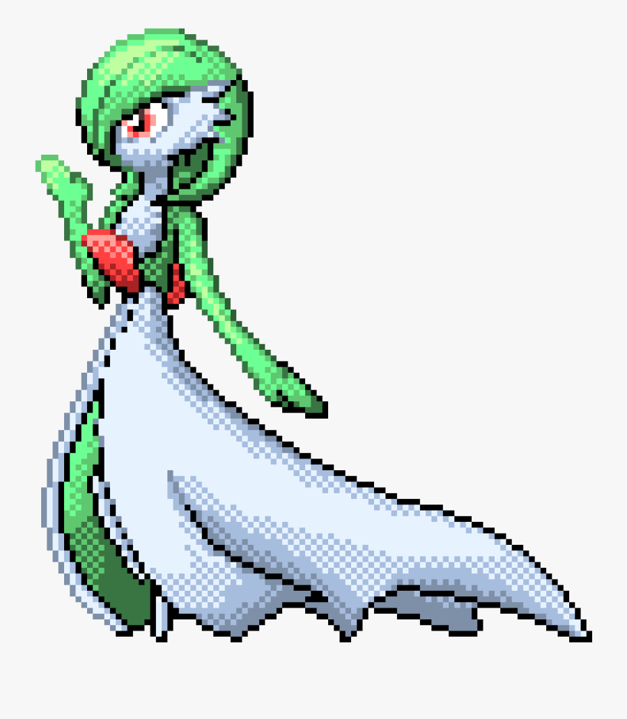 Carte Yu Gi Oh - Pokemon Gardevoir Pixel Art, Transparent Clipart
