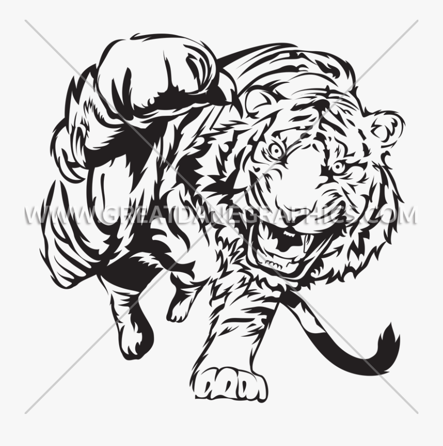 Color Clipart Tiger - Illustration, Transparent Clipart