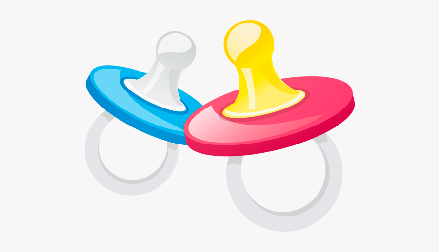 Duo Of Dummies - Baby Pacifiers, Transparent Clipart