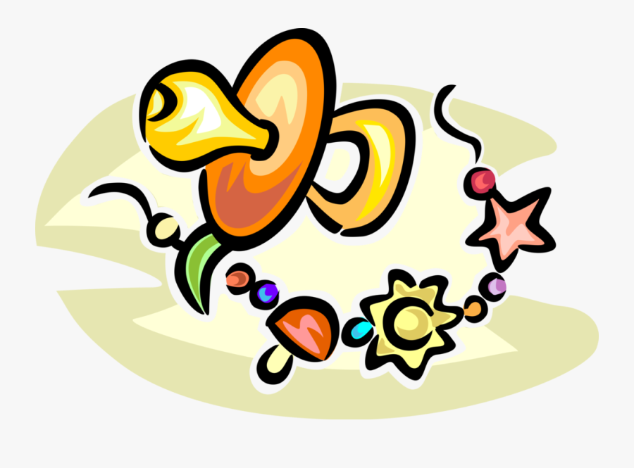 Soother Vector Image Illustration, Transparent Clipart