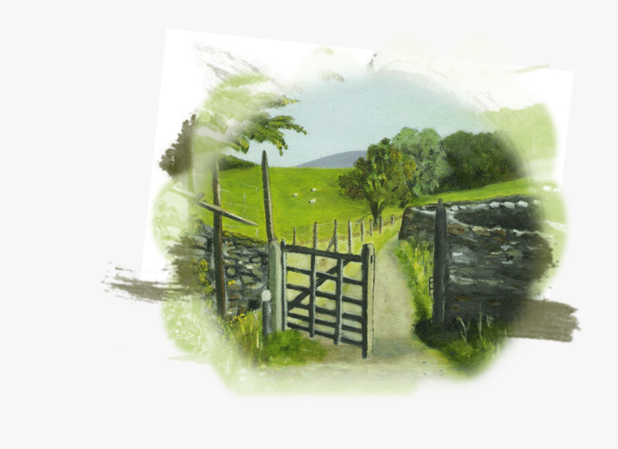 Clip Art Gate Of The Setting Sun - Open Gate, Transparent Clipart