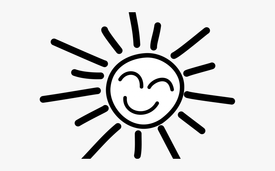 Sun Black And White Png, Transparent Clipart