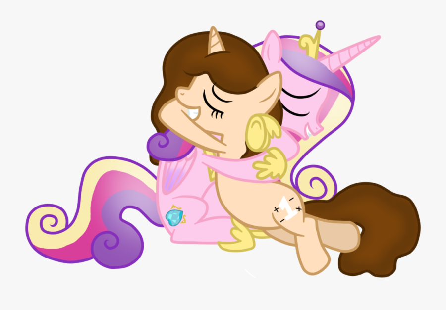 Hugging Pictures - Twilight Sparkle Hugging Cadence, Transparent Clipart