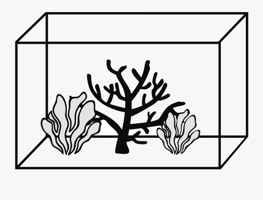 Aquarium Black And White, Transparent Clipart