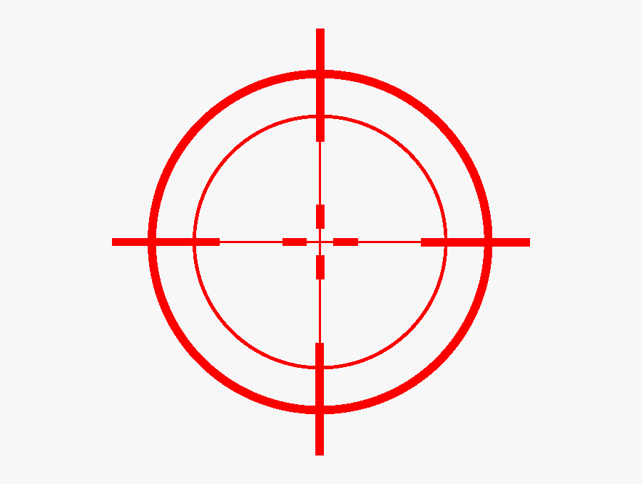 Spinning Crosshair Gif Clipart , Png Download - Red Sniper Scope Transparent, Transparent Clipart