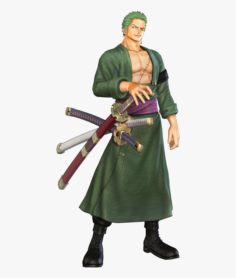 One Toy Warriors Character Fictional Roronoa Zoro - One Piece Zoro 3d, Transparent Clipart
