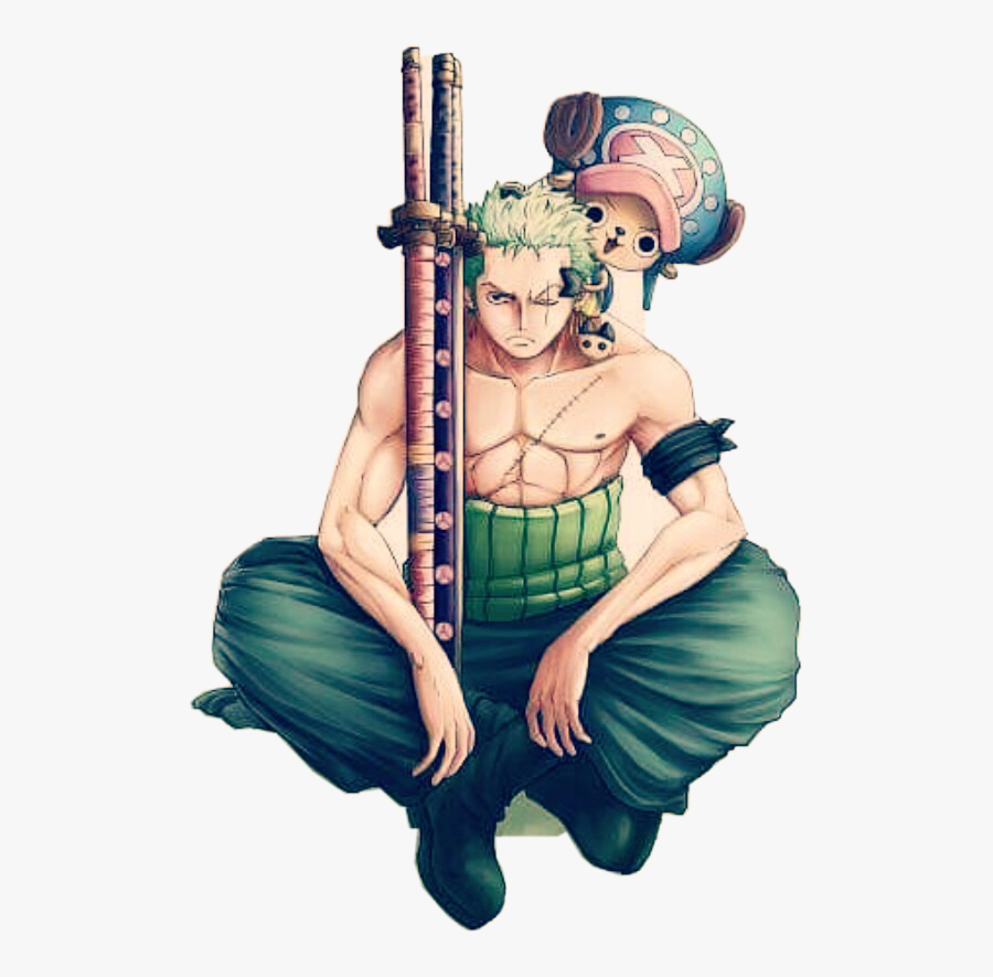 #zoro #chopper #onepiece - Roronoa Zoro And Tony Tony Chopper, Transparent Clipart