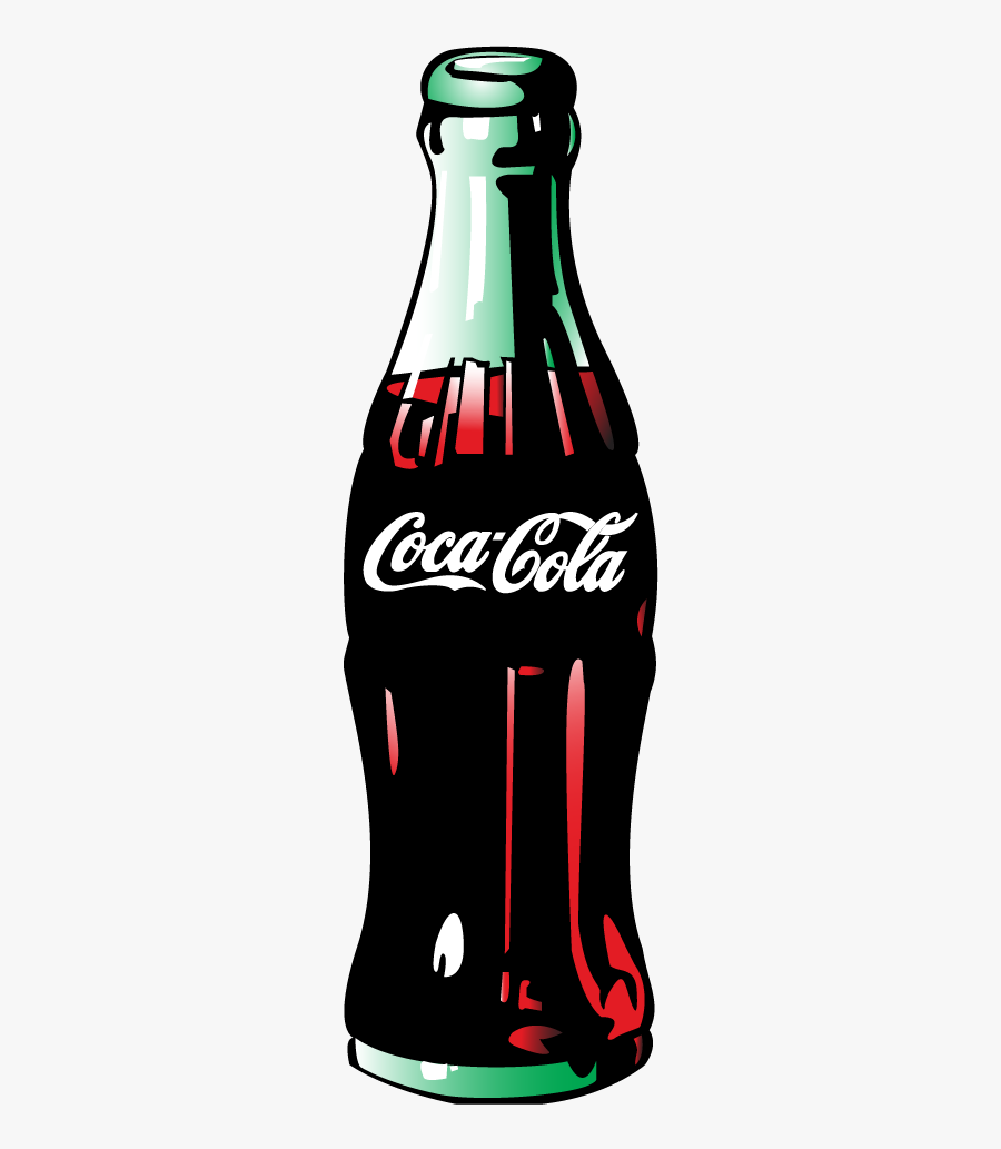 Green Coca-cola Bottles Fizzy Drinks - Coca Cola Bottle Clipart, Transparent Clipart