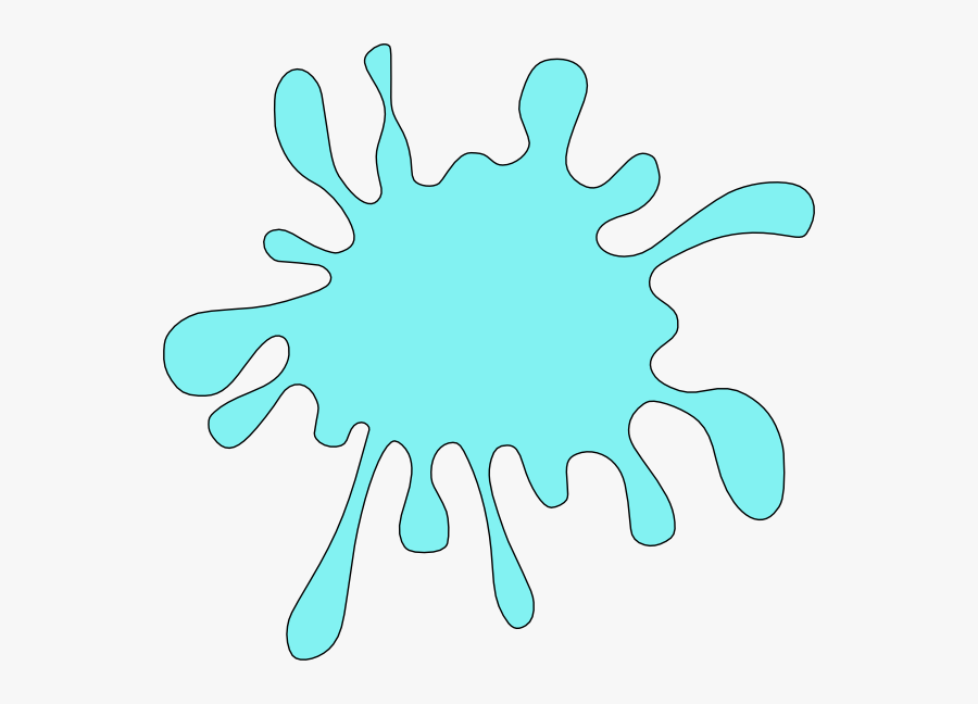 Turquoise Splotch Svg Clip Arts - Splash Of White Paint, Transparent Clipart