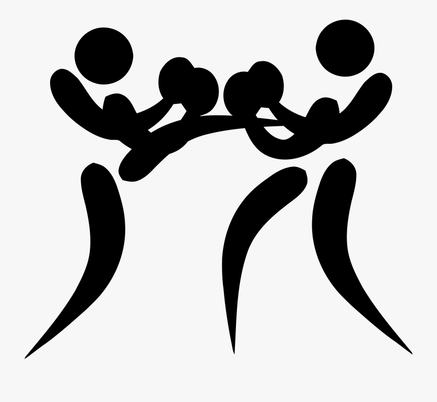 Kickboxing Pictogram, Transparent Clipart