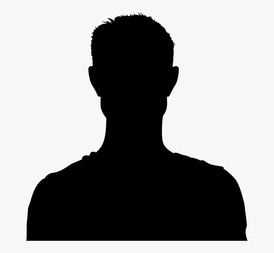 Shoulder,head,silhouette - Facebook Default Pic Black, Transparent Clipart