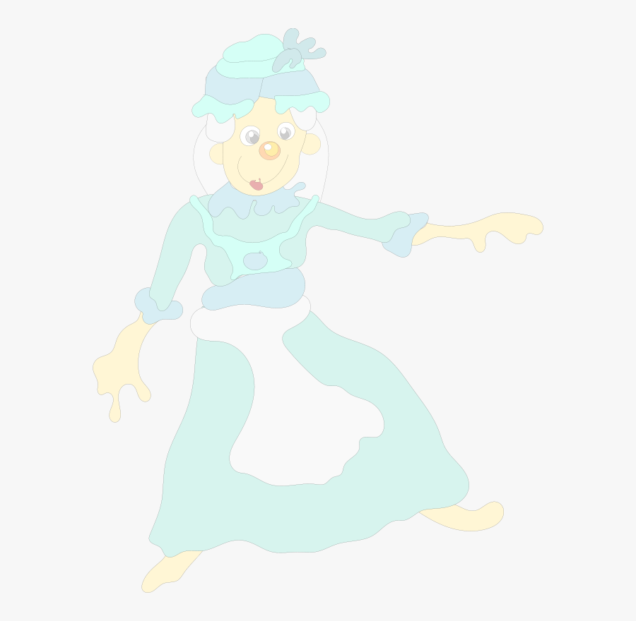 Woman In Blue Dress - Illustration, Transparent Clipart