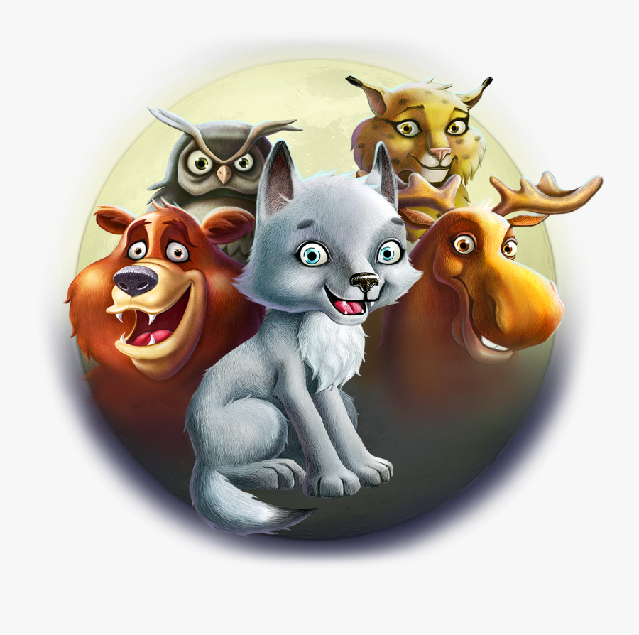 01 Character Grouped-moon Wolfcub Thumbnail - Wolf Cub Slot, Transparent Clipart