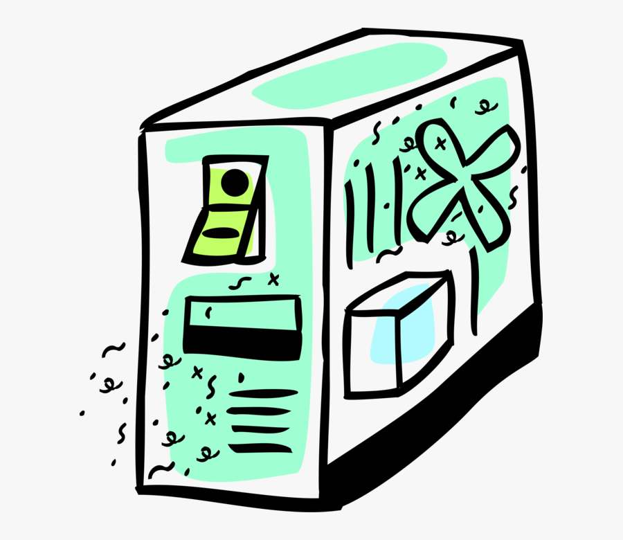 Clip Art Library Library Desktop Tower Image Illustration, Transparent Clipart