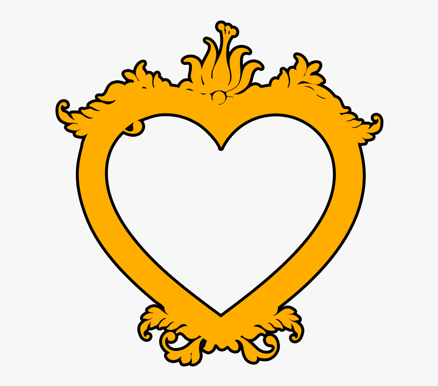 Frame Heart Png Transparent - Portable Network Graphics, Transparent Clipart