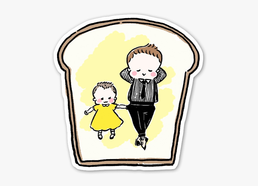 Honey Butter Toast Sticker - Cartoon, Transparent Clipart