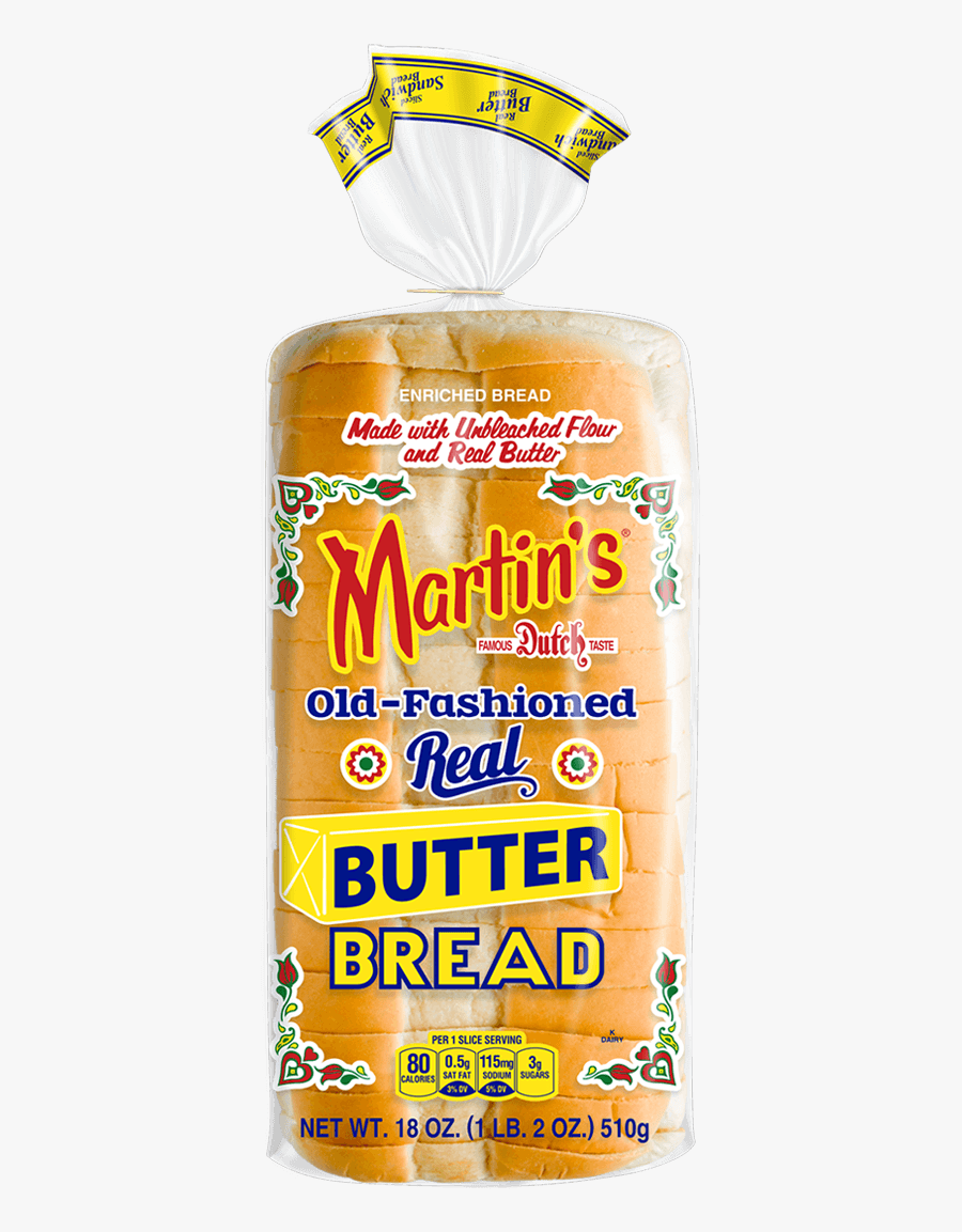 Butter Bread Product Image - Martin's Old Fashioned Real Butter Bread, Transparent Clipart