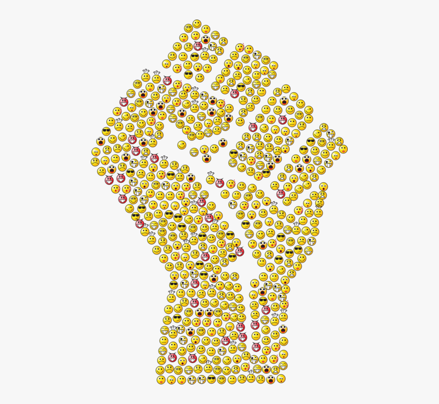 Yellow,raised Fist,fist - Fist, Transparent Clipart