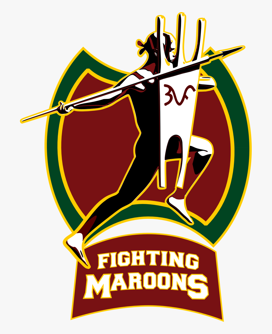 Fighting Maroons Logo, Transparent Clipart