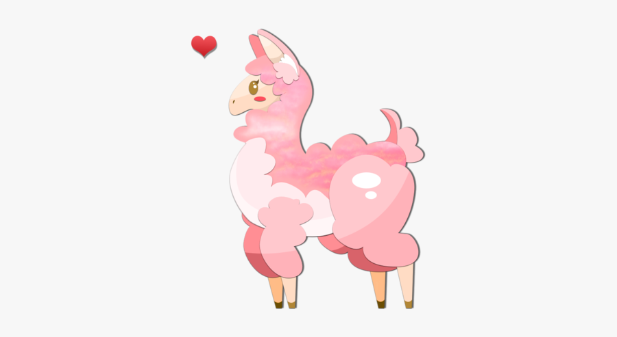Collection Of Transparent - Transparent Pink Alpaca, Transparent Clipart