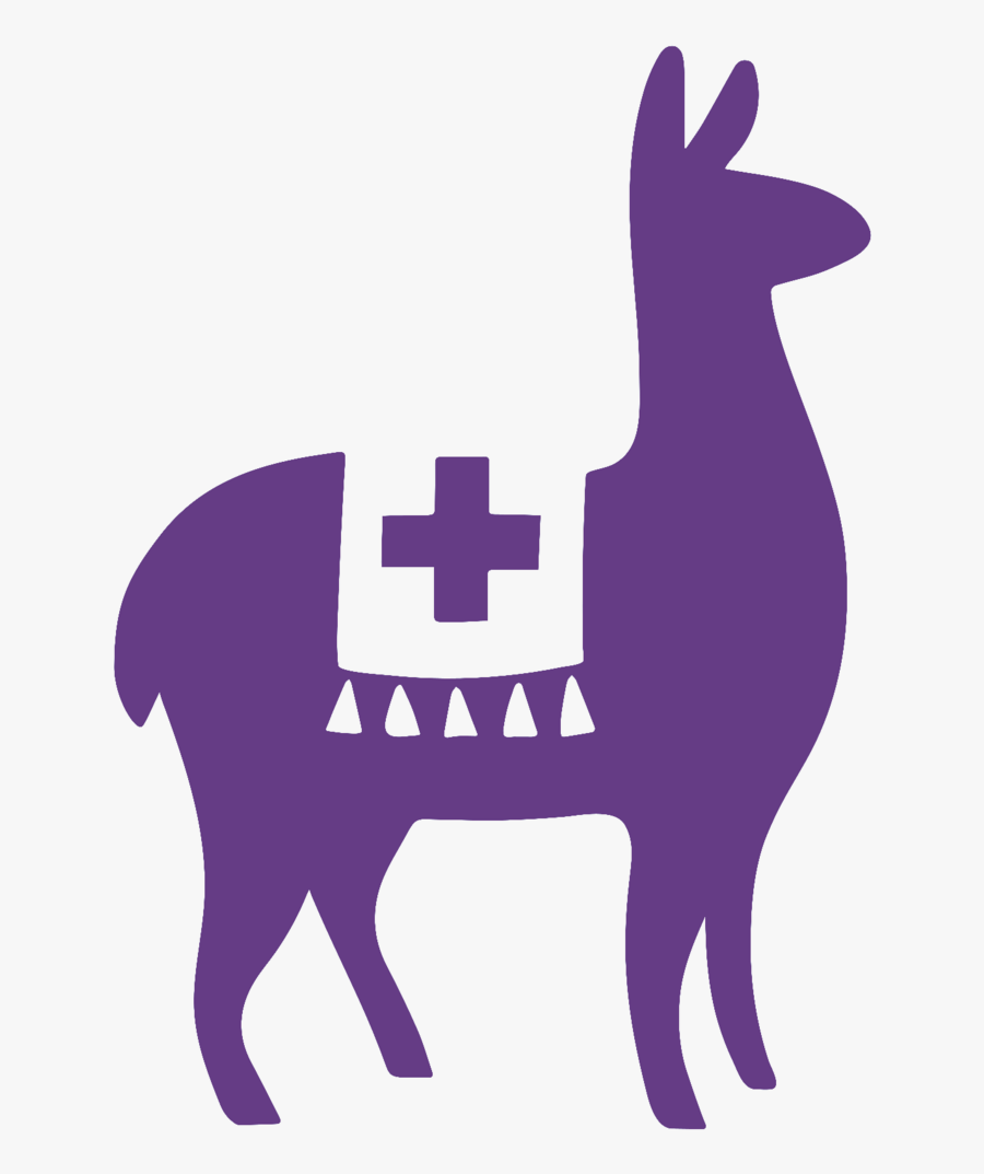 Alpaca Purple - Deer, Transparent Clipart